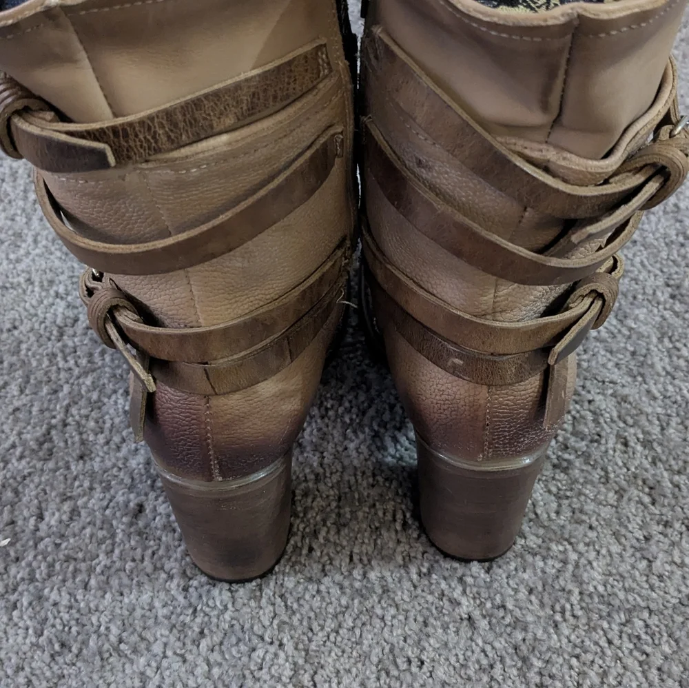 Freebird by Steven - FB-Baker Custom Leather Boots - Size 10 Womens - Picture 3 of 8